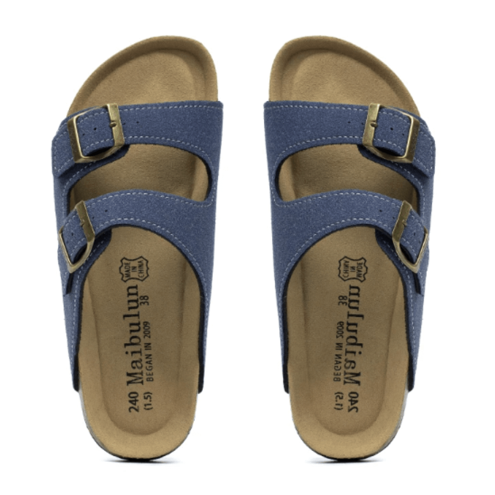 Atrani Suede Sandal - Blue | Atrani