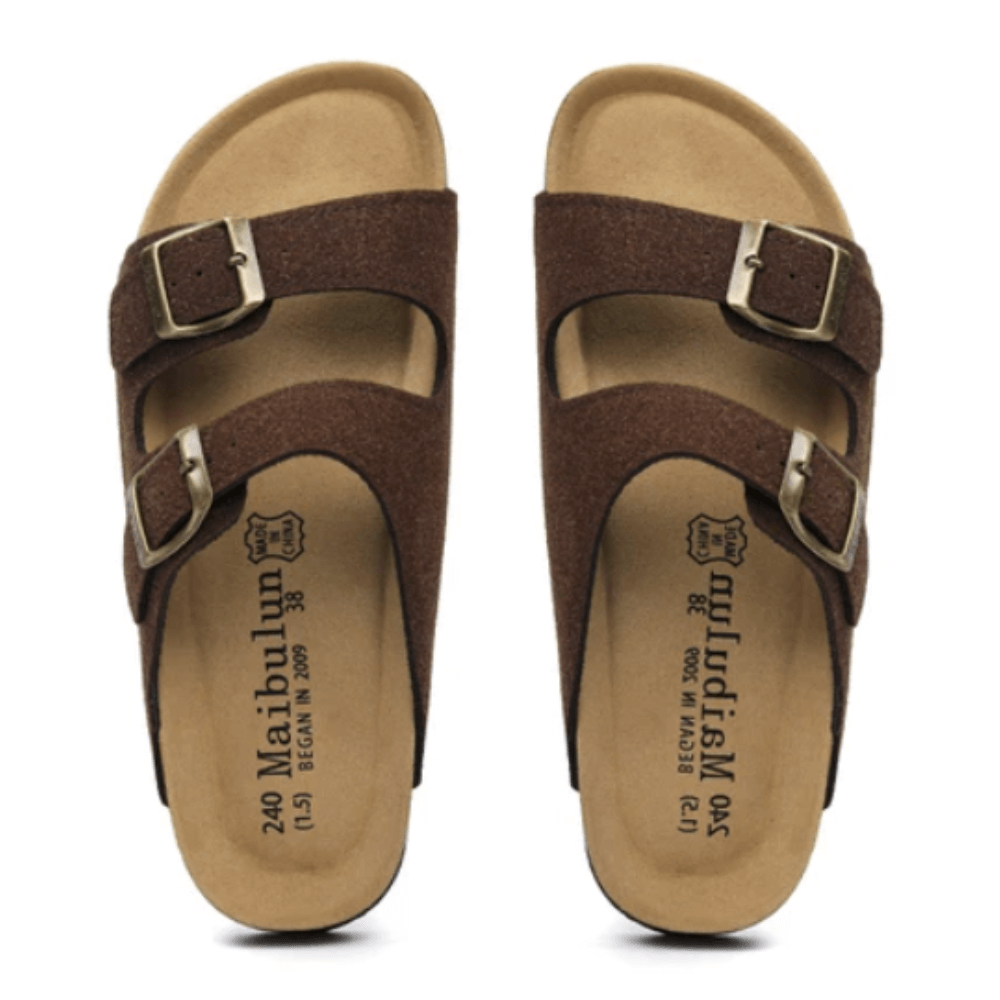 Atrani Suede Sandal - Dark Brown | Atrani