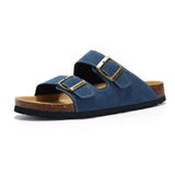 Atrani Suede Sandal - Blue