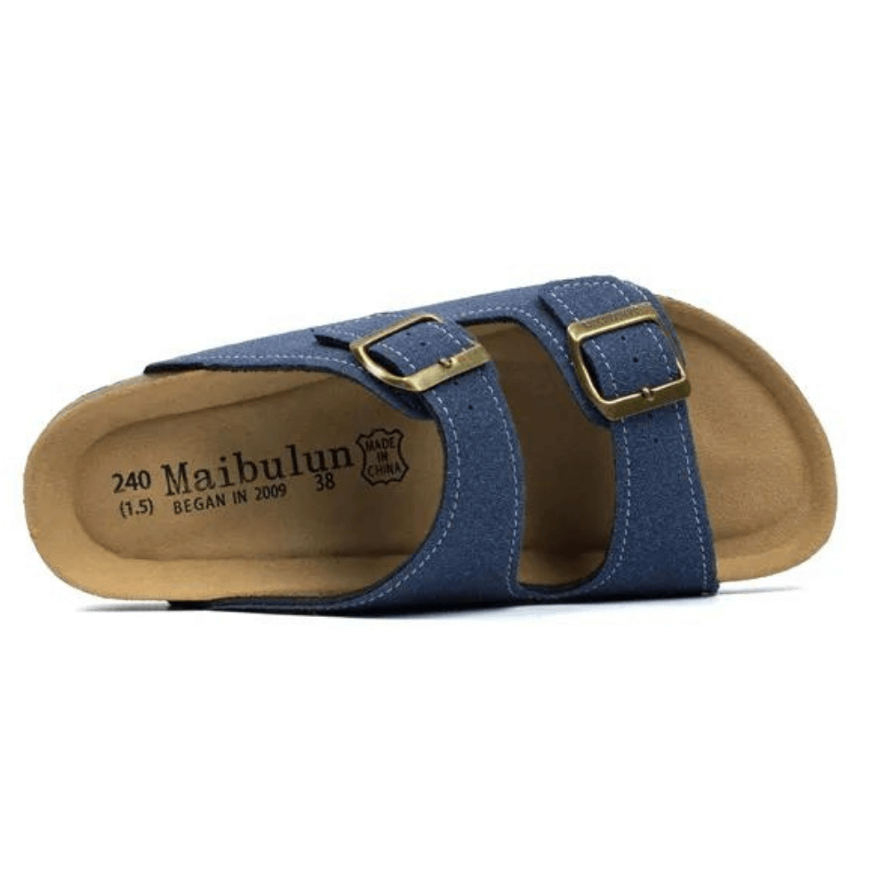 Atrani Suede Sandal - Blue | Atrani