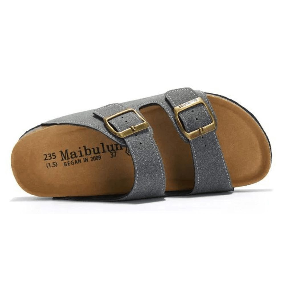 Atrani Suede Sandal - Grey | Atrani