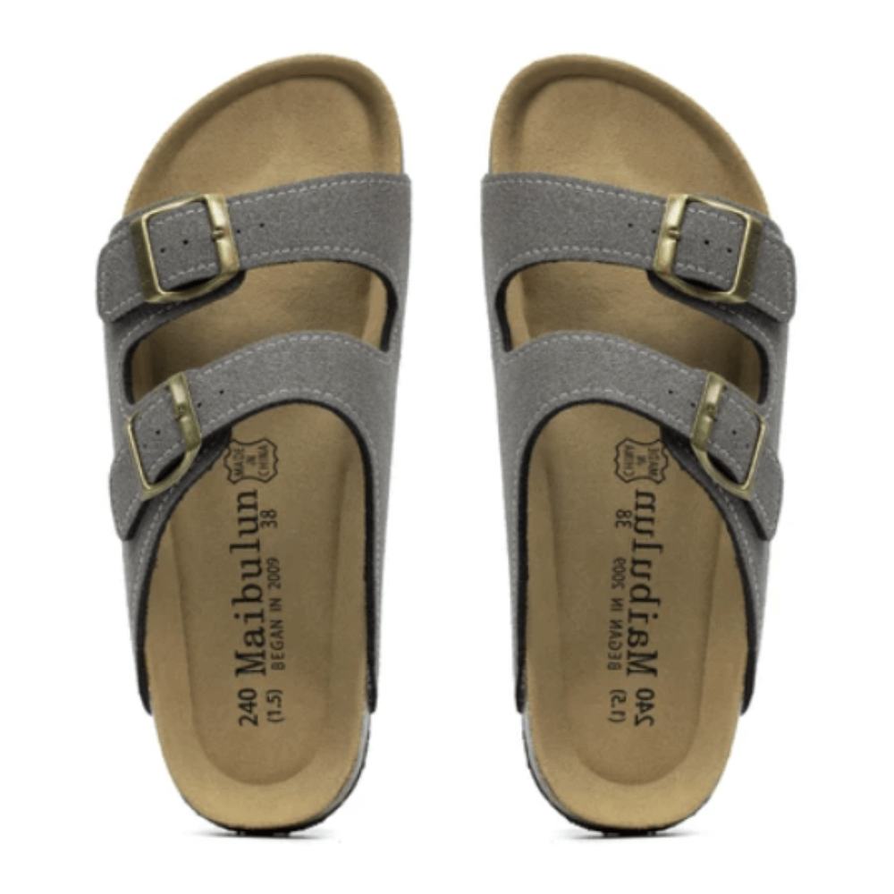 Atrani Suede Sandal - Grey | Atrani