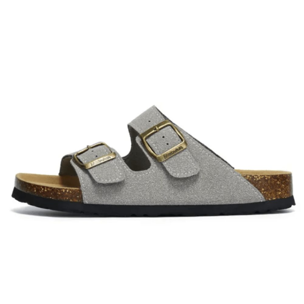 Atrani Suede Sandal - Light Grey | Atrani