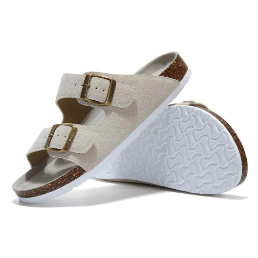 Atrani Suede Sandal - Cream | Atrani