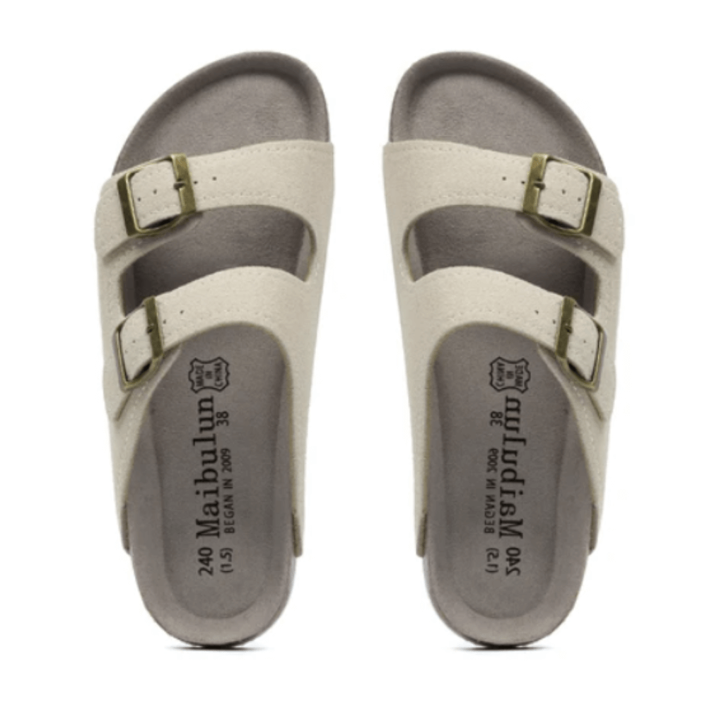 Atrani Suede Sandal - Cream | Atrani
