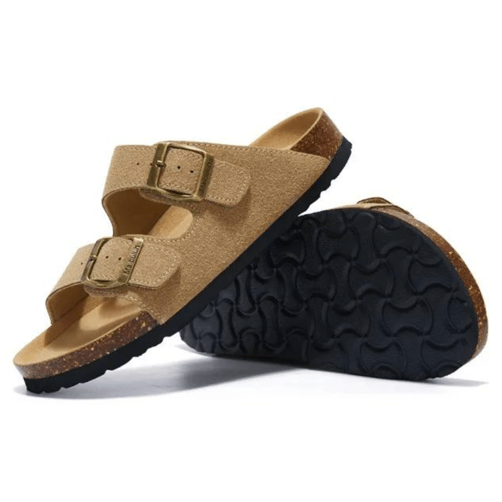 Atrani Suede Sandal - Light Brown | Atrani