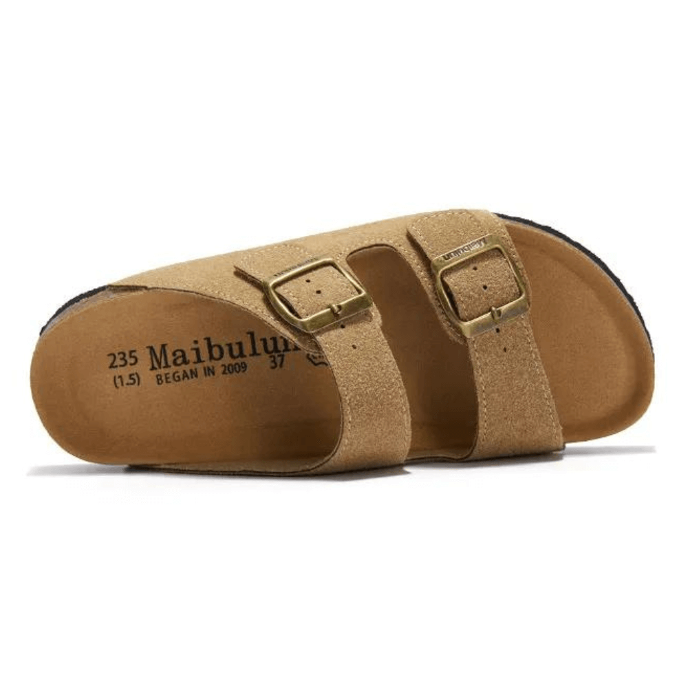 Atrani Suede Sandal - Light Brown | Atrani