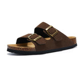 Atrani Suede Sandal - Dark Brown