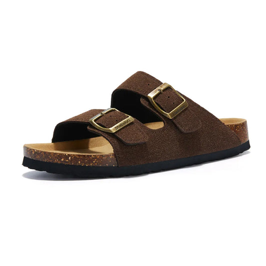 Atrani Suede Sandal - Dark Brown | Atrani