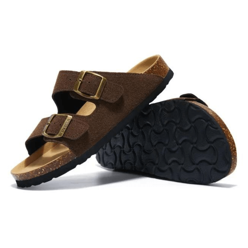 Atrani Suede Sandal - Dark Brown | Atrani