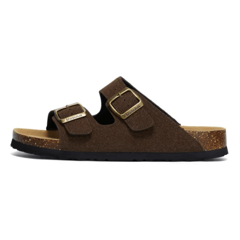 Atrani Suede Sandal - Dark Brown | Atrani