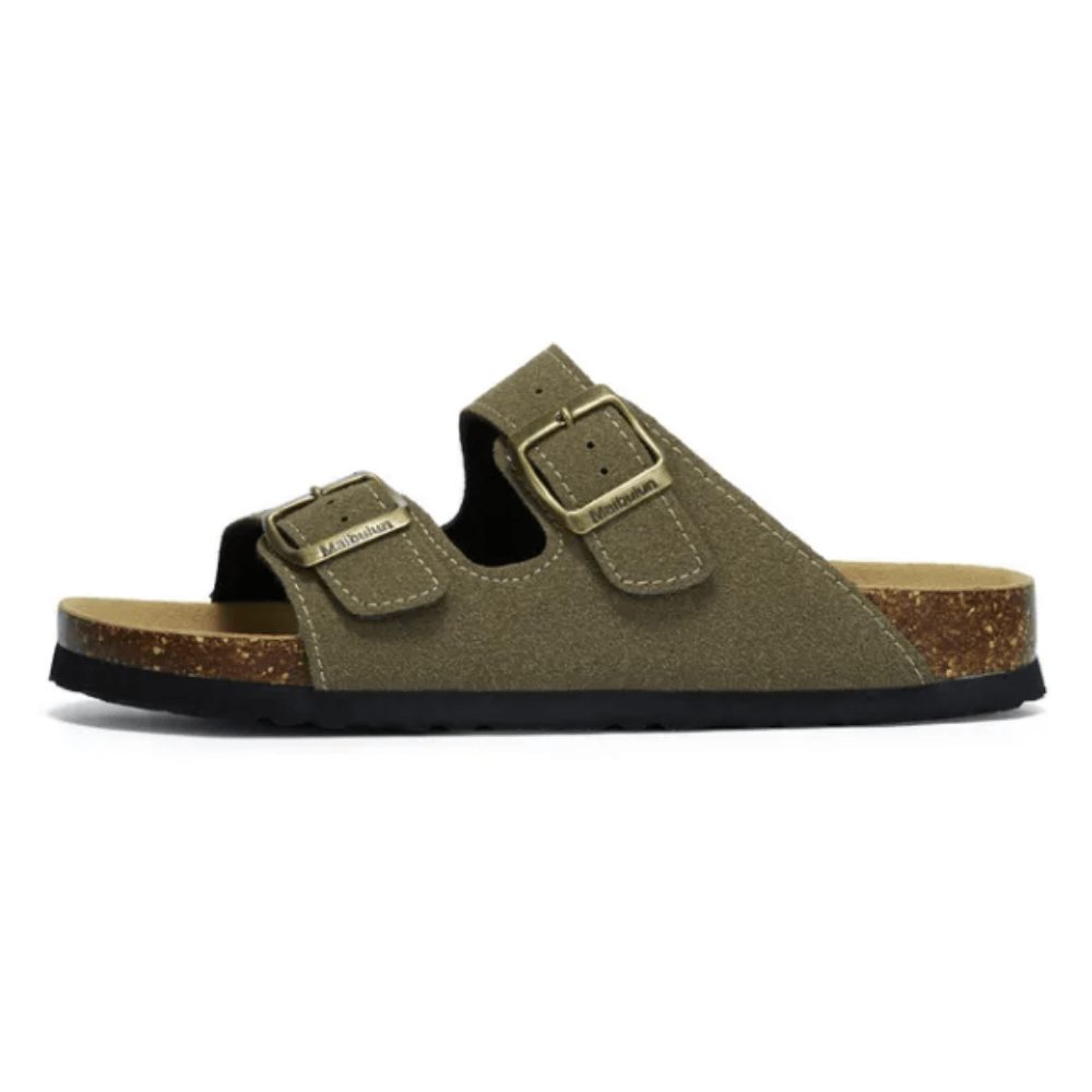 Atrani Suede Sandal - Moss Green | Atrani