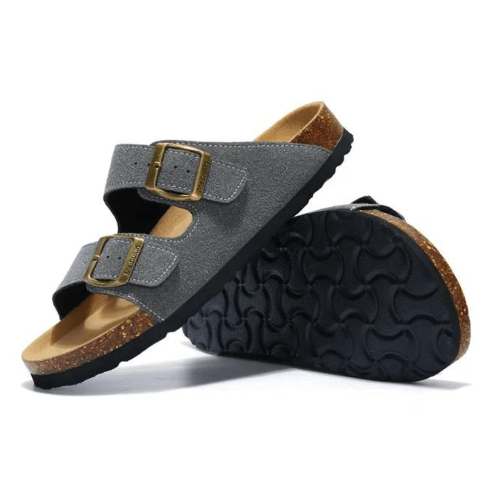 Atrani Suede Sandal - Grey | Atrani