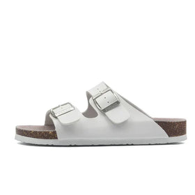 Atrani Leather Sandal - White