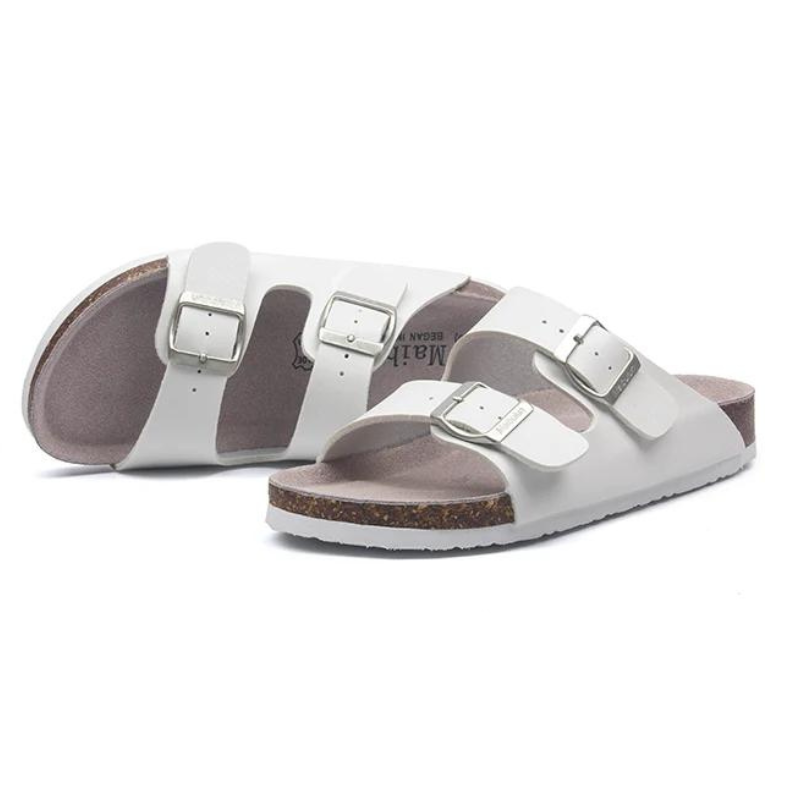 Atrani Leather Sandal - White | Atrani