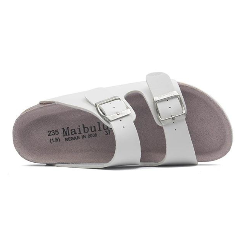 Atrani Leather Sandal - White | Atrani